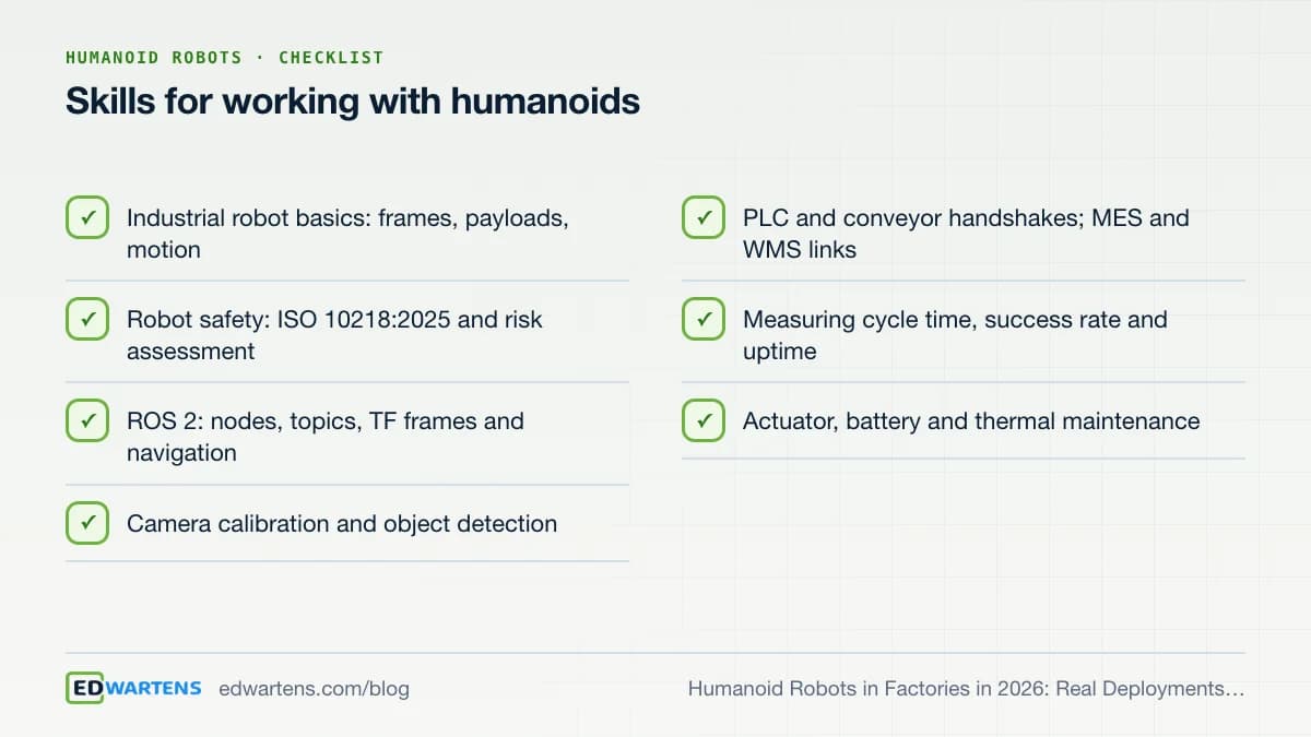 Skills for working with humanoids